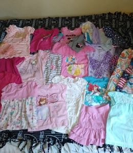 Large girls 4t play clothes bundle